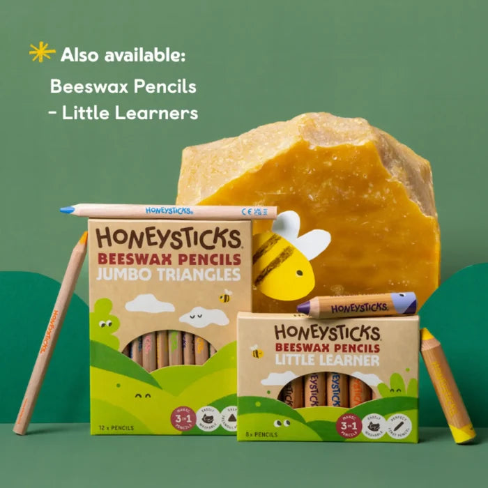 Honeysticks Magic 3-in-1 Beeswax Pencils Little Learners 7pk