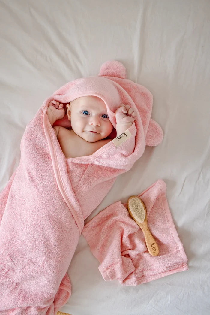 Kiin Bamboo Cotton Hooded Towel - Buttercup