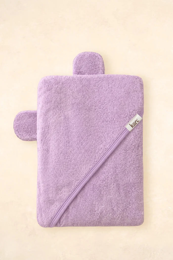 Kiin Bamboo Cotton Hooded Towel - Lilac