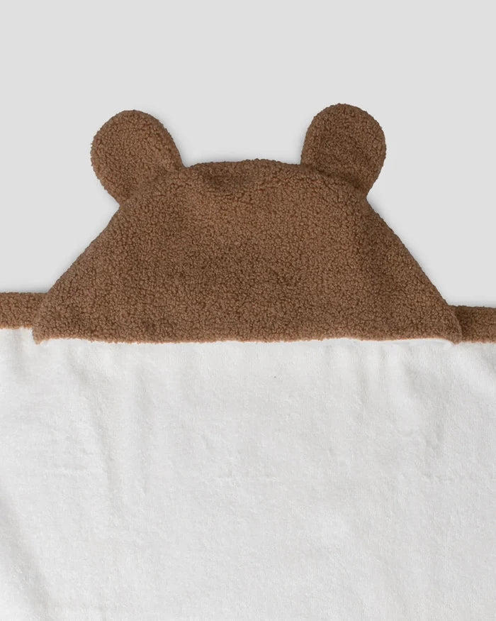 Little Linen Plush Baby Hooded Towel - Bushland Bear