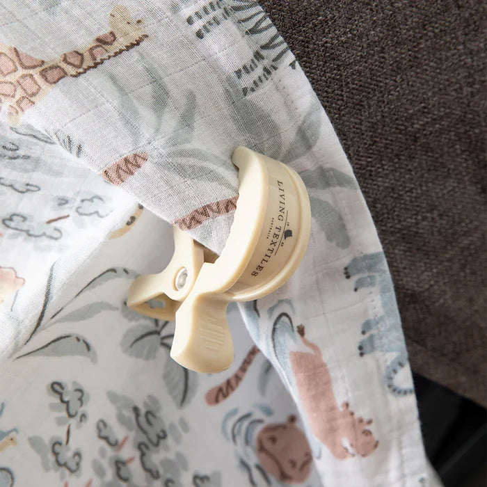 Organic Muslin Swaddle and Peg Set - Wild Safari