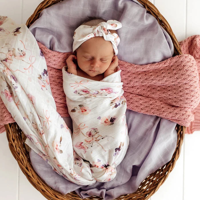 Snuggle Hunny Organic Cotton Muslin Wrap - Carousel