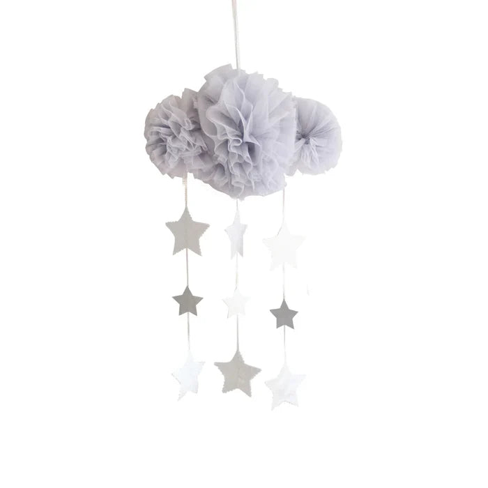 Alimrose Tulle Cloud Mobile - Mist & Silver