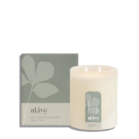 al.ive Soy Candle - Ivory Bloom