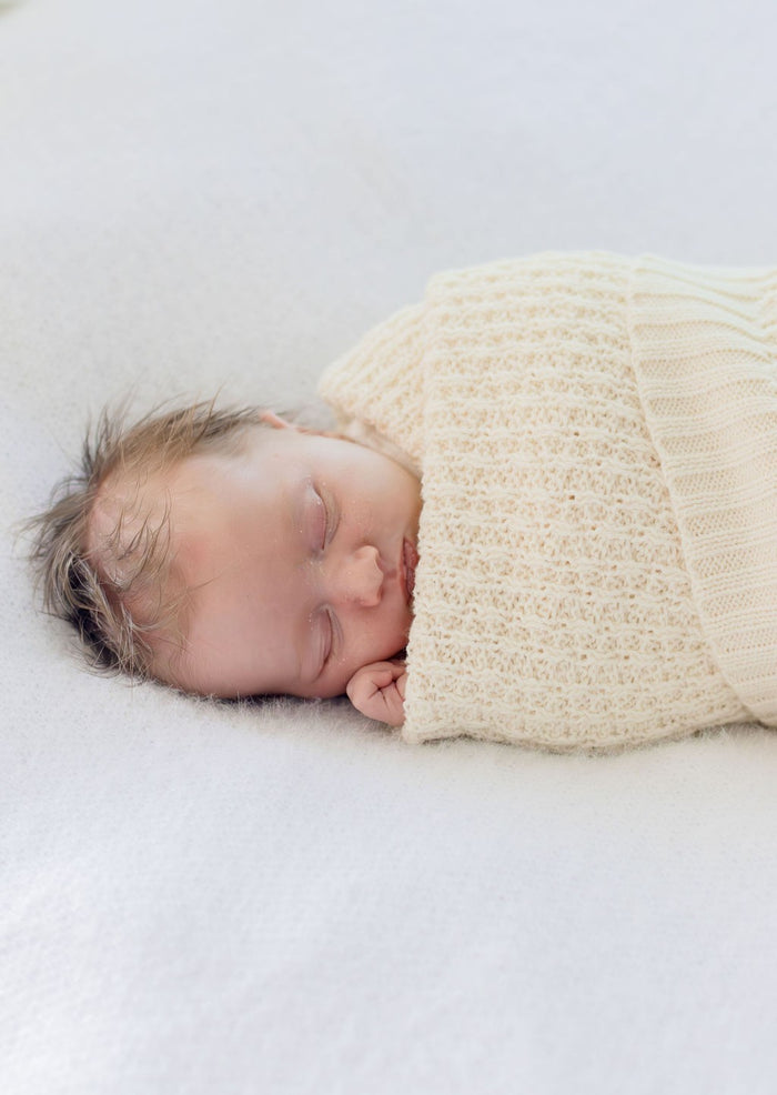 Bambella Knit Cotton Blanket | Cream