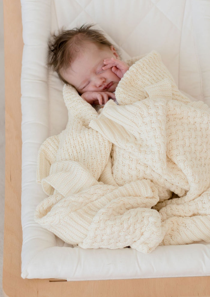 Bambella Knit Cotton Blanket | Cream