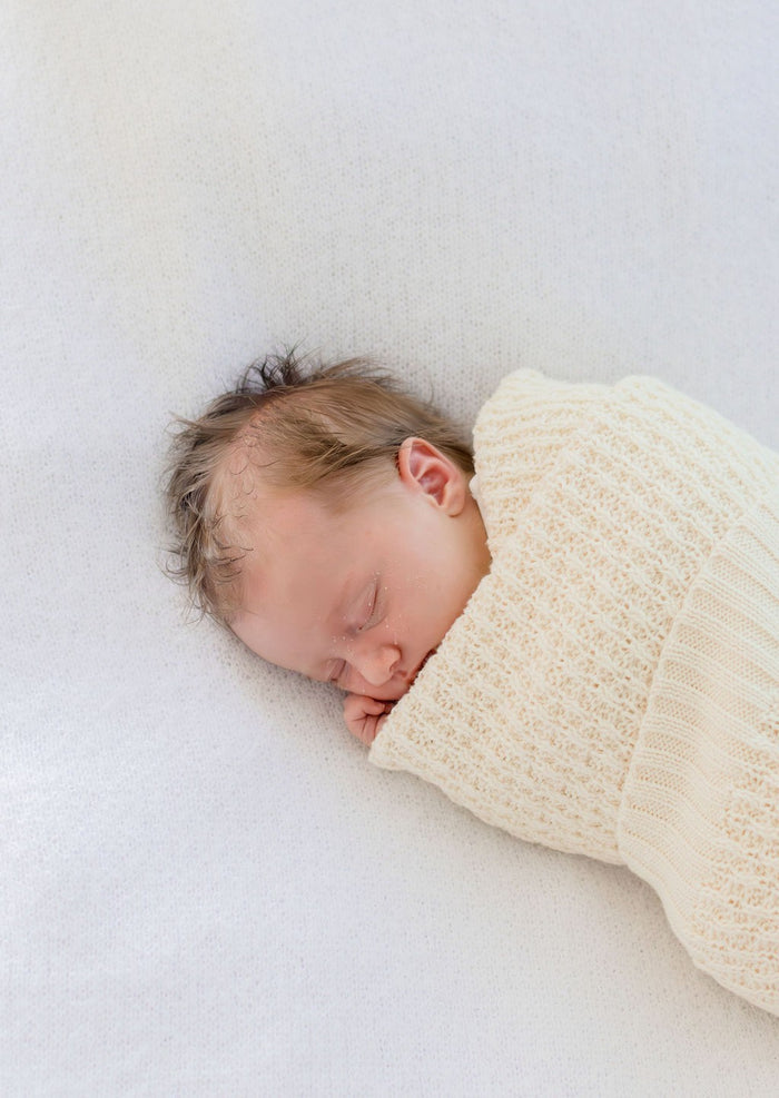 Bambella Knit Cotton Blanket | Cream