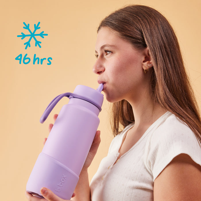 b.box - 1L Insulated Flip Top Drink Bottle - Berry