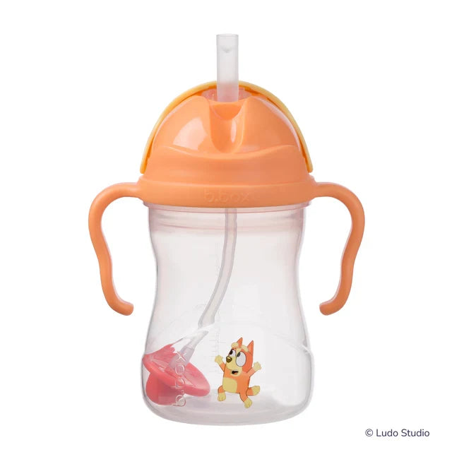 bbox Bluey Weighted Straw Sippy Cup 240ml - Bingo