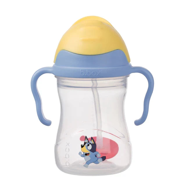 bbox Bluey Weighted Straw Sippy Cup 240ml - Bluey