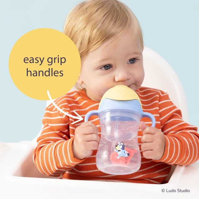 bbox Bluey Weighted Straw Sippy Cup 240ml - Bluey
