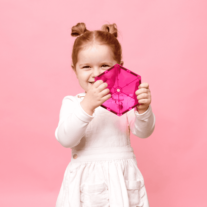 Connetix Magnetic Tiles Pink Charity 20 Piece Pack