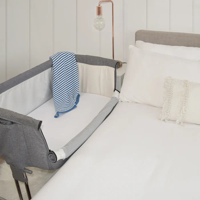 Cotton Jersey Bedside Co-Sleeper Fitted Sheet 2 Pack - White