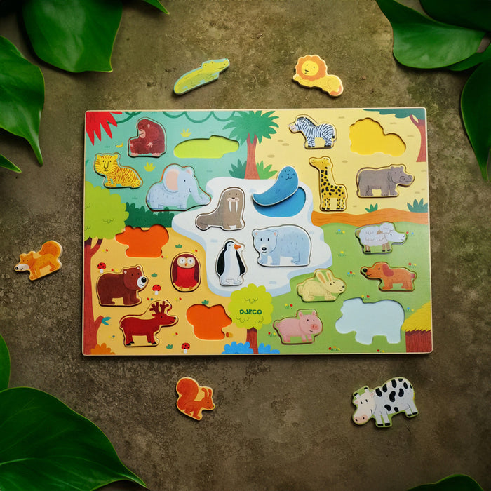 Djeco Jumbo Animal Wooden Puzzle