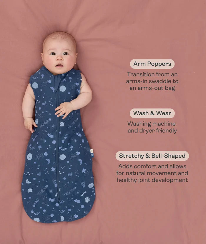 ergoPouch Cocoon Zip Swaddle Bag 1.0 TOG - Starbeam