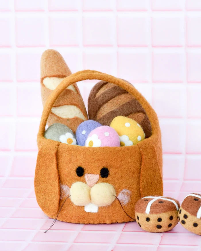 Felt Easter Bunny Basket Bag