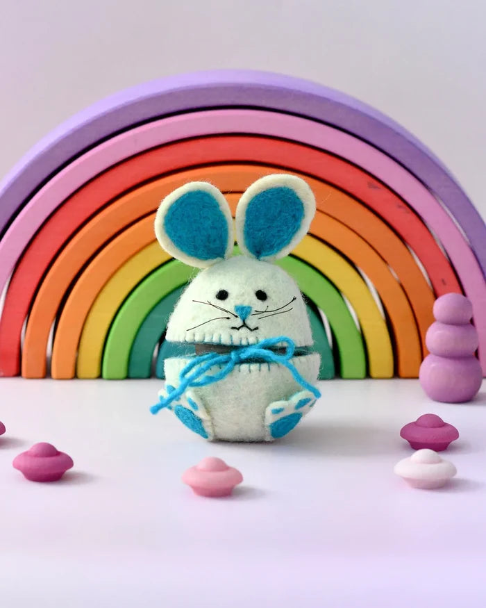 Felt Hopping Bunny Egg Cover - Assorted