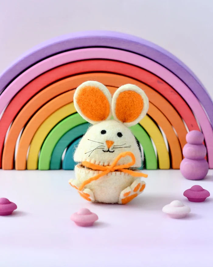 Felt Hopping Bunny Egg Cover - Assorted
