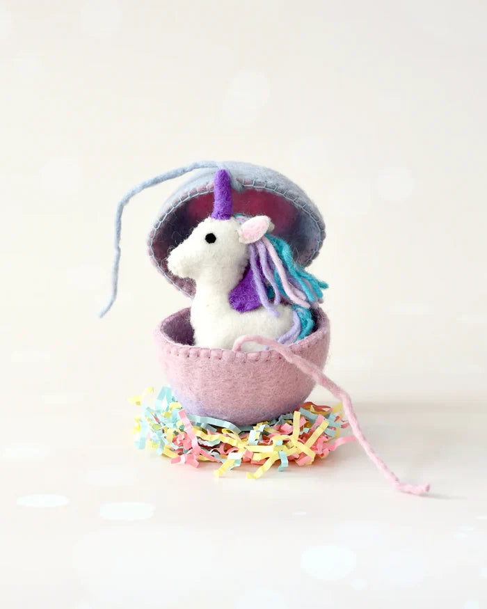 Felt Surprise Egg - with Unicorn Toy Inside