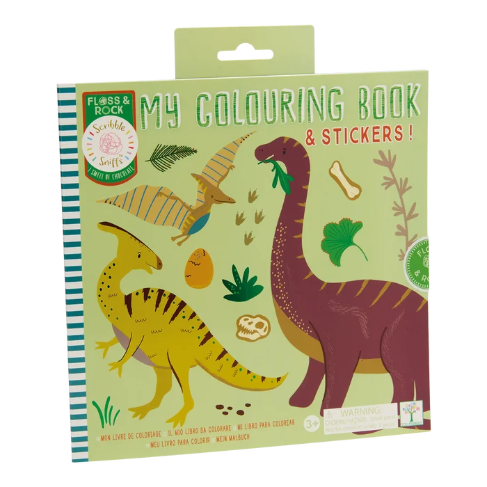 Floss & Rock Colouring & Sticker Book - Dinosaurs