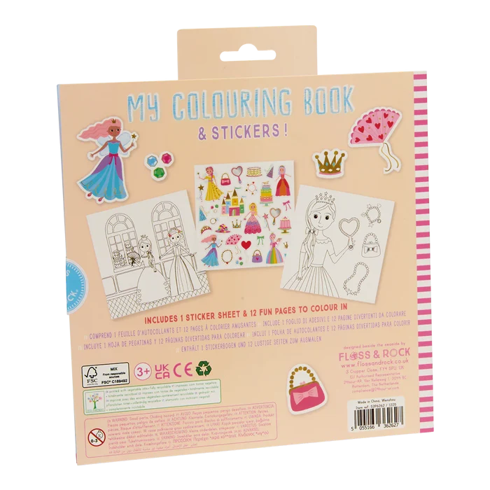 Floss & Rock Colouring & Sticker Book - Princess