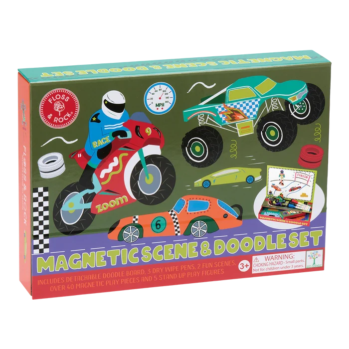 Floss & Rock Magnetic Scene & Doodle Set - Cars