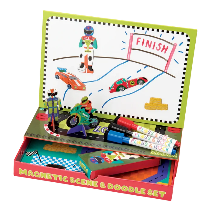 Floss & Rock Magnetic Scene & Doodle Set - Cars