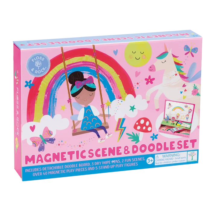 Floss & Rock Magnetic Scene & Doodle Set - Rainbow Fairy