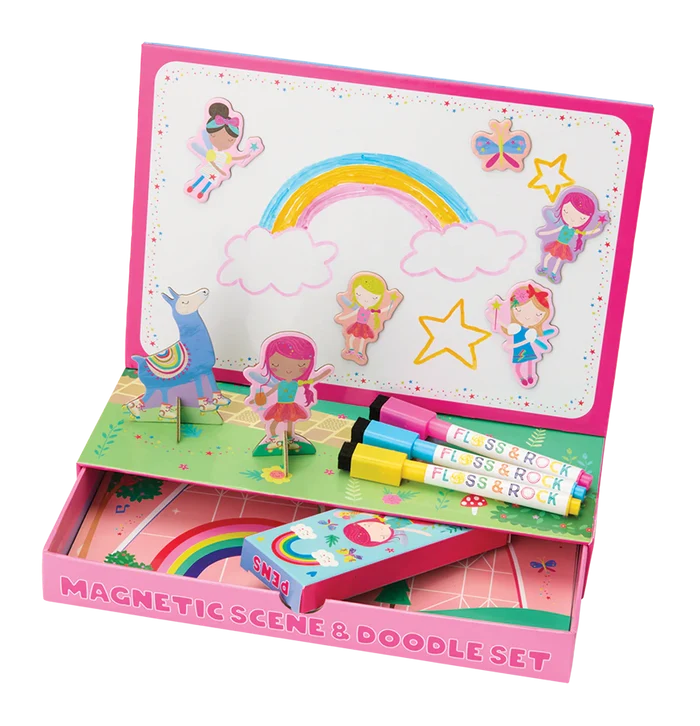 Floss & Rock Magnetic Scene & Doodle Set - Rainbow Fairy