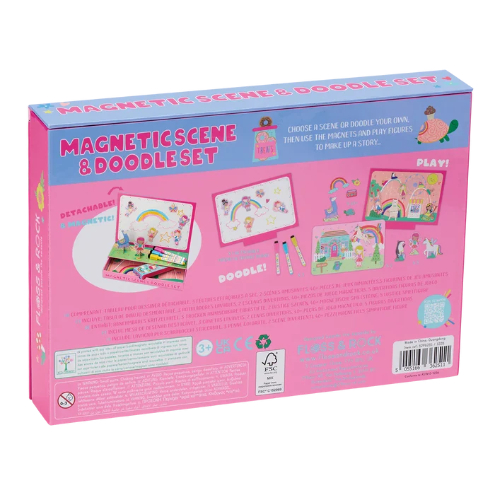 Floss & Rock Magnetic Scene & Doodle Set - Rainbow Fairy