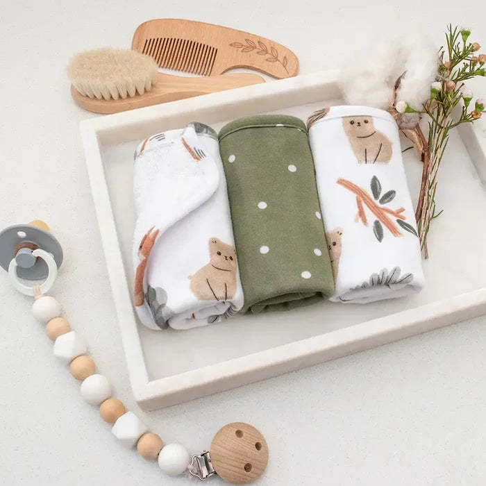 Forest Retreat 3pk Washcloth Gift Set