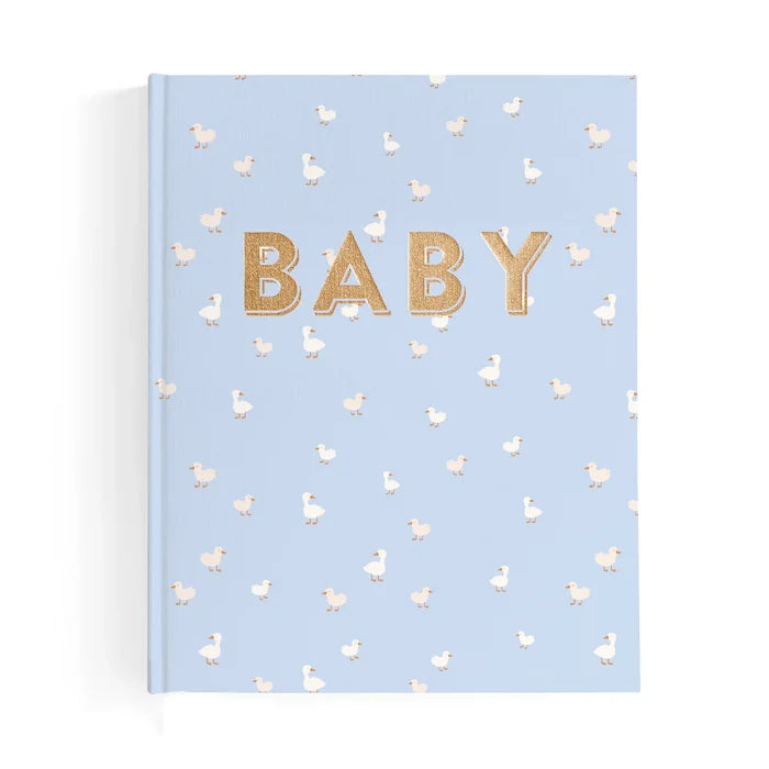 Fox & Fallow Baby Record Book - Blue Ducks