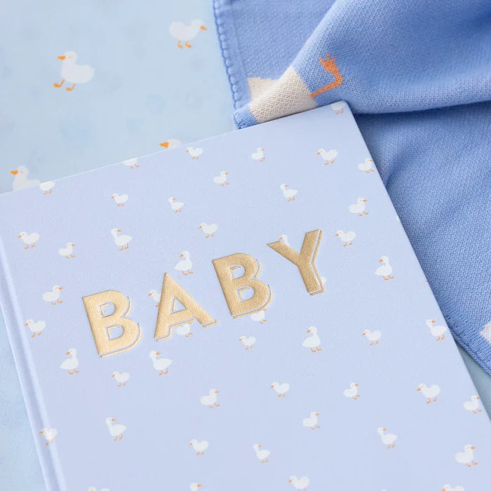 Fox & Fallow Baby Record Book - Blue Ducks