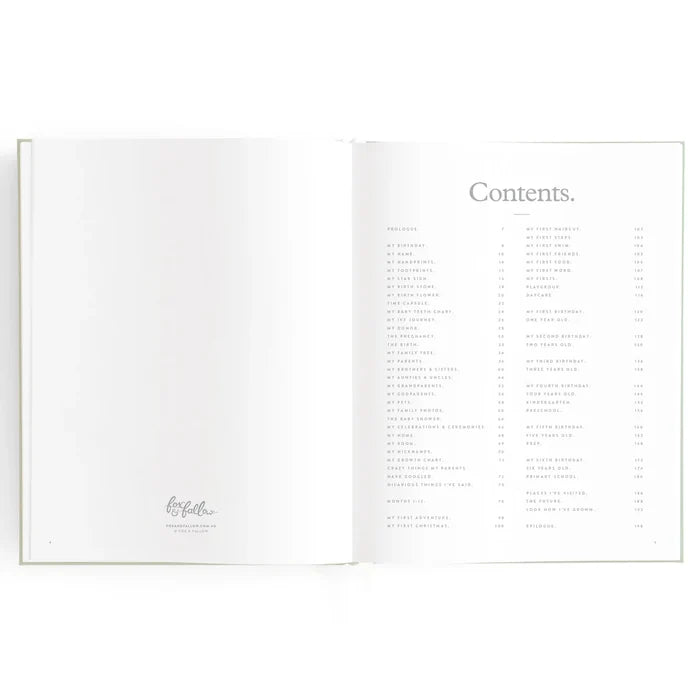 Fox & Fallow Baby Record Book - Breton Stripe