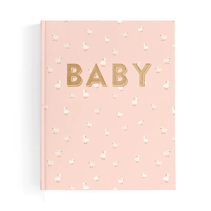 Fox & Fallow Baby Record Book - Pink Ducks
