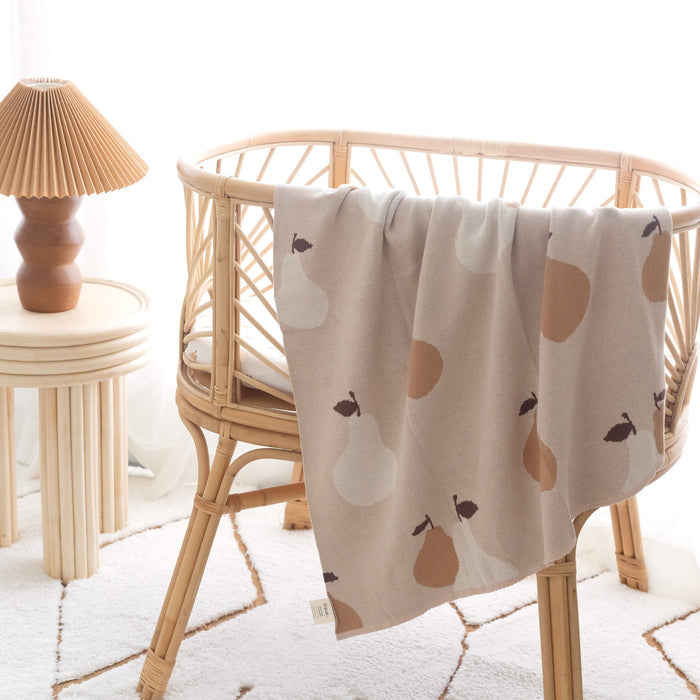 Fox & Fallow Cotton Blanket - Golden Pears