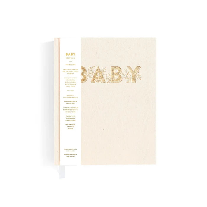 Fox & Fallow Mini Baby Book - Oatmeal