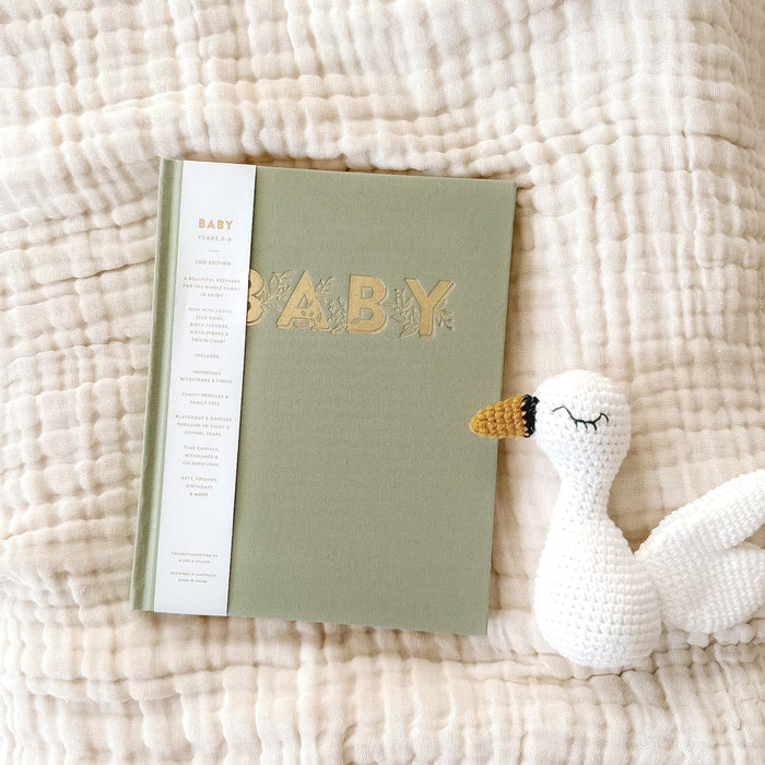 Fox & Fallow Mini Baby Book - Sage