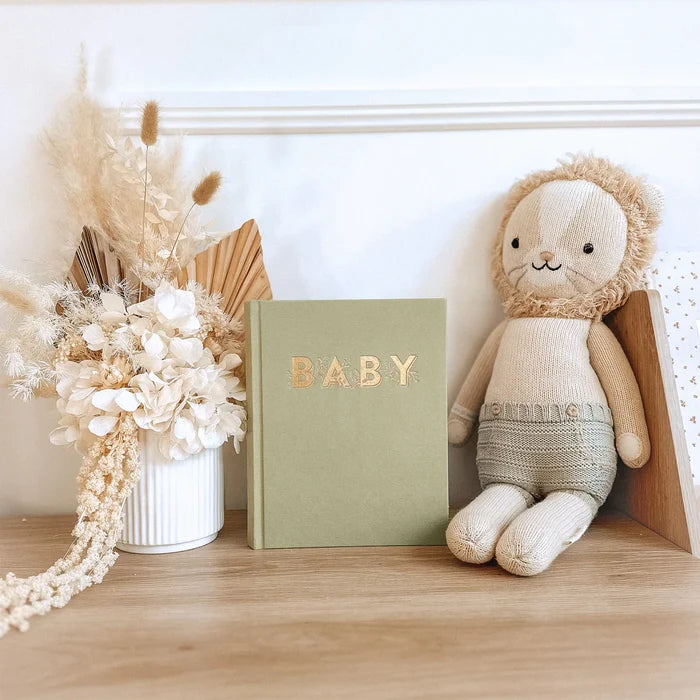 Fox & Fallow Mini Baby Book - Sage