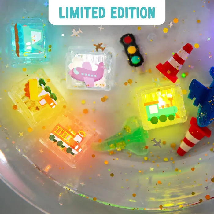 Glo Pals Light-up Sensory Cubes 6-Pack Auto Themed Gift Set