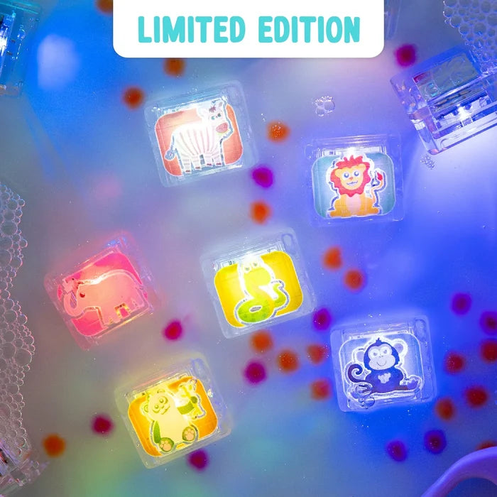 Glo Pals Light-up Sensory Cubes 6-Pack Zoo Animals