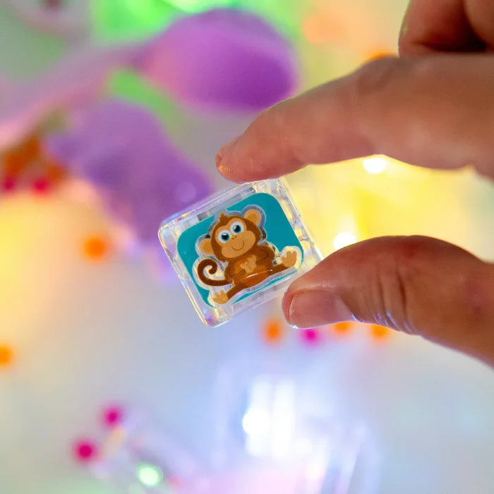 Glo Pals Light-up Sensory Cubes 6-Pack Zoo Animals