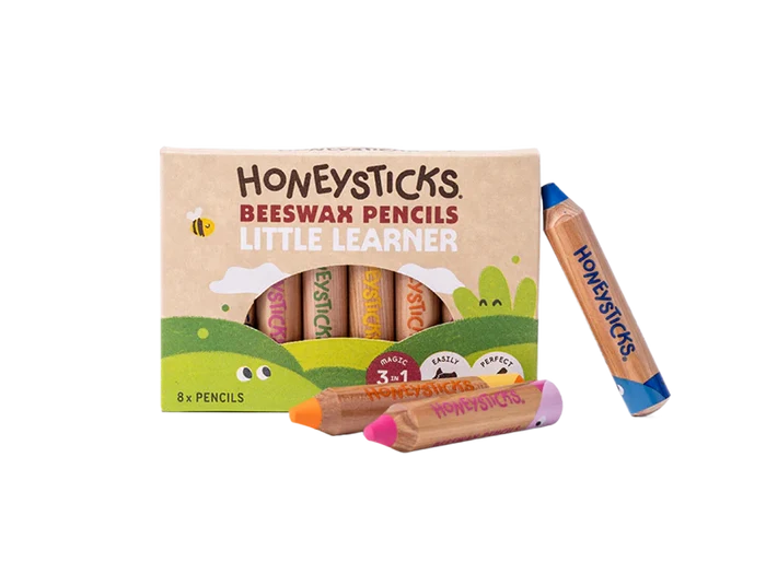 Honeysticks Magic 3-in-1 Beeswax Pencils Little Learners 7pk