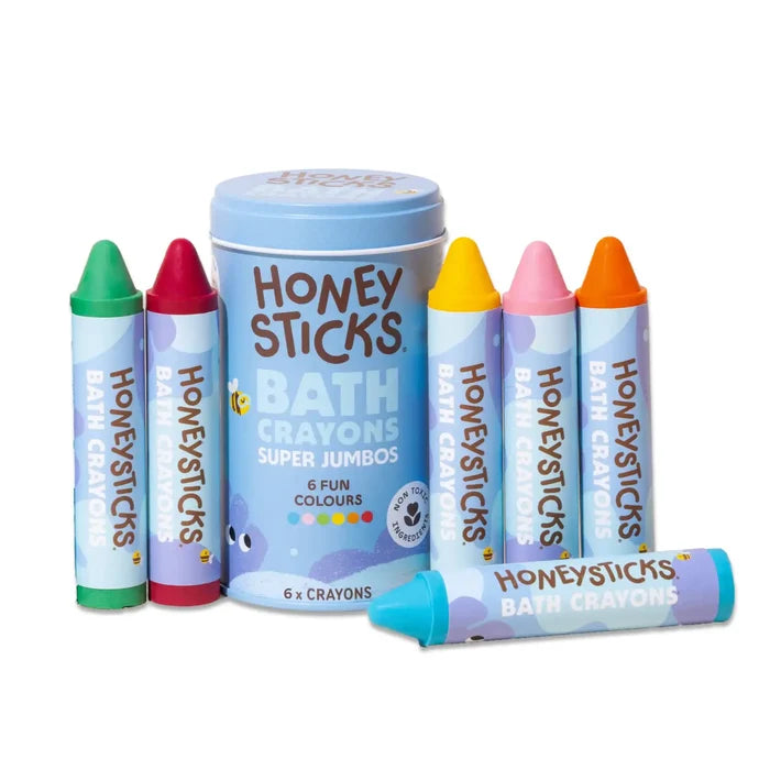 Honeysticks Super Jumbo Bath Crayon 6 Pack