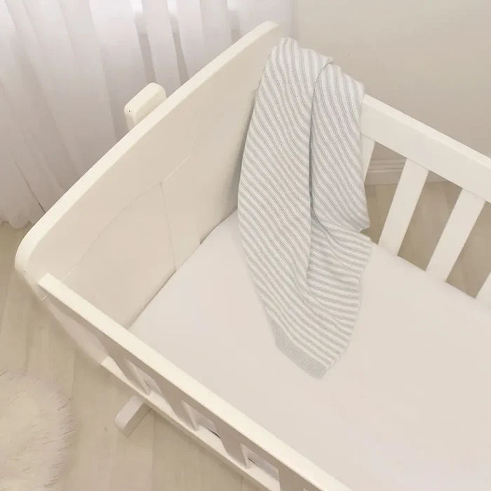 Jersey Bassinet Fitted Sheet 2-Pack - White
