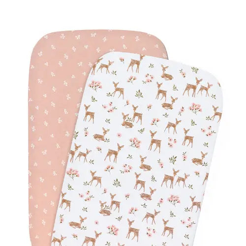 Jersey Bedside Sleeper Fitted Sheet 2 Pack - Sophia's Garden