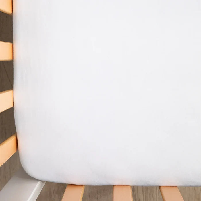 Jersey Cot Fitted Sheet 2 Pack - White