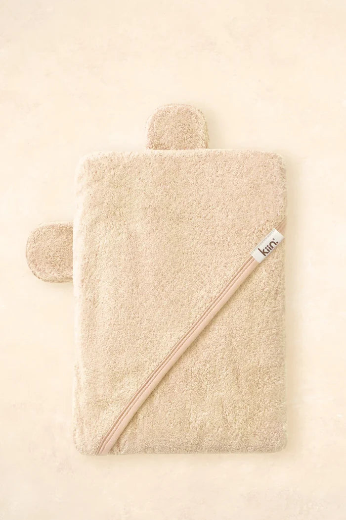 Kiin Bamboo Cotton Hooded Towel - Oat