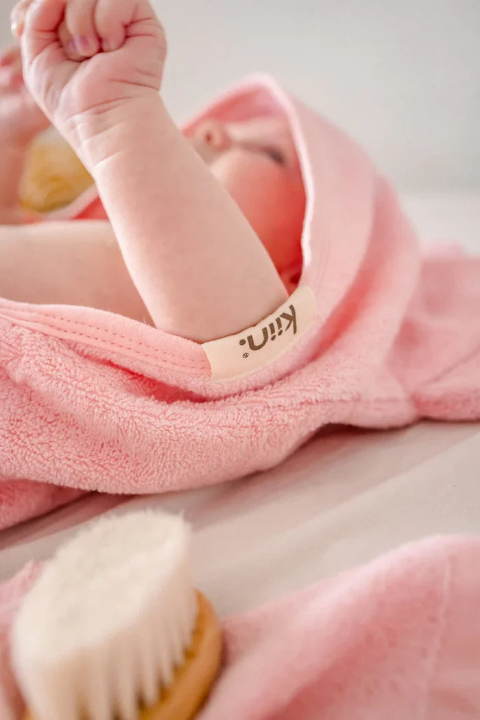 Kiin Bamboo Cotton Hooded Towel - Peony