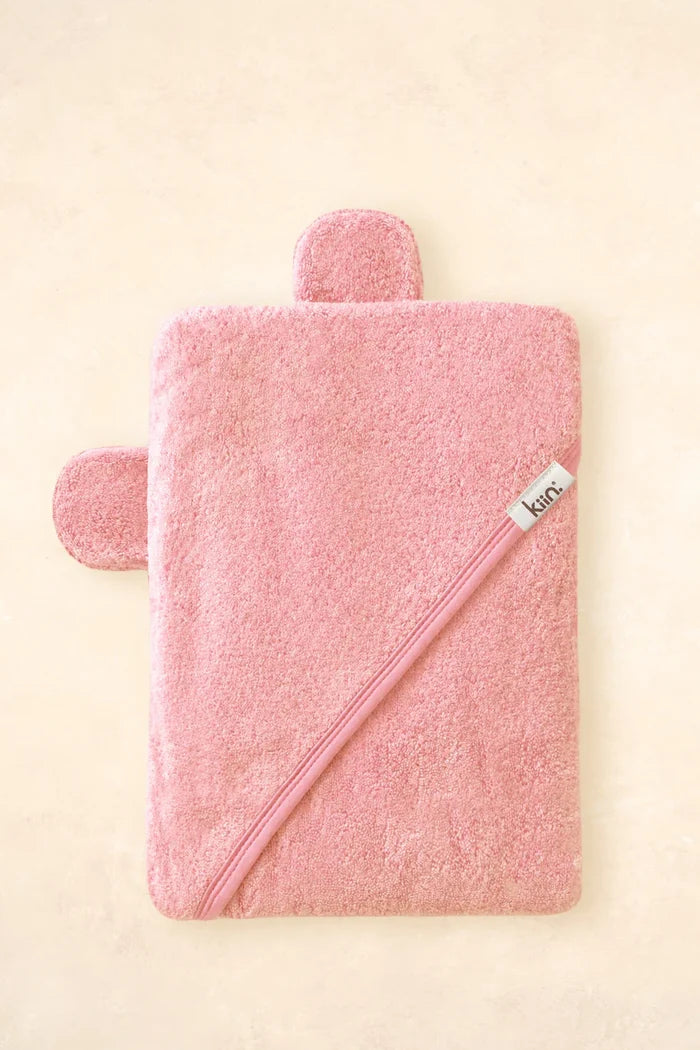 Kiin Bamboo Cotton Hooded Towel - Peony